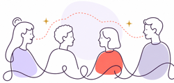Team conversation illustration