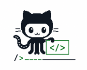 GitHub Octocat coding illustration